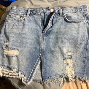 Free people denim skirt